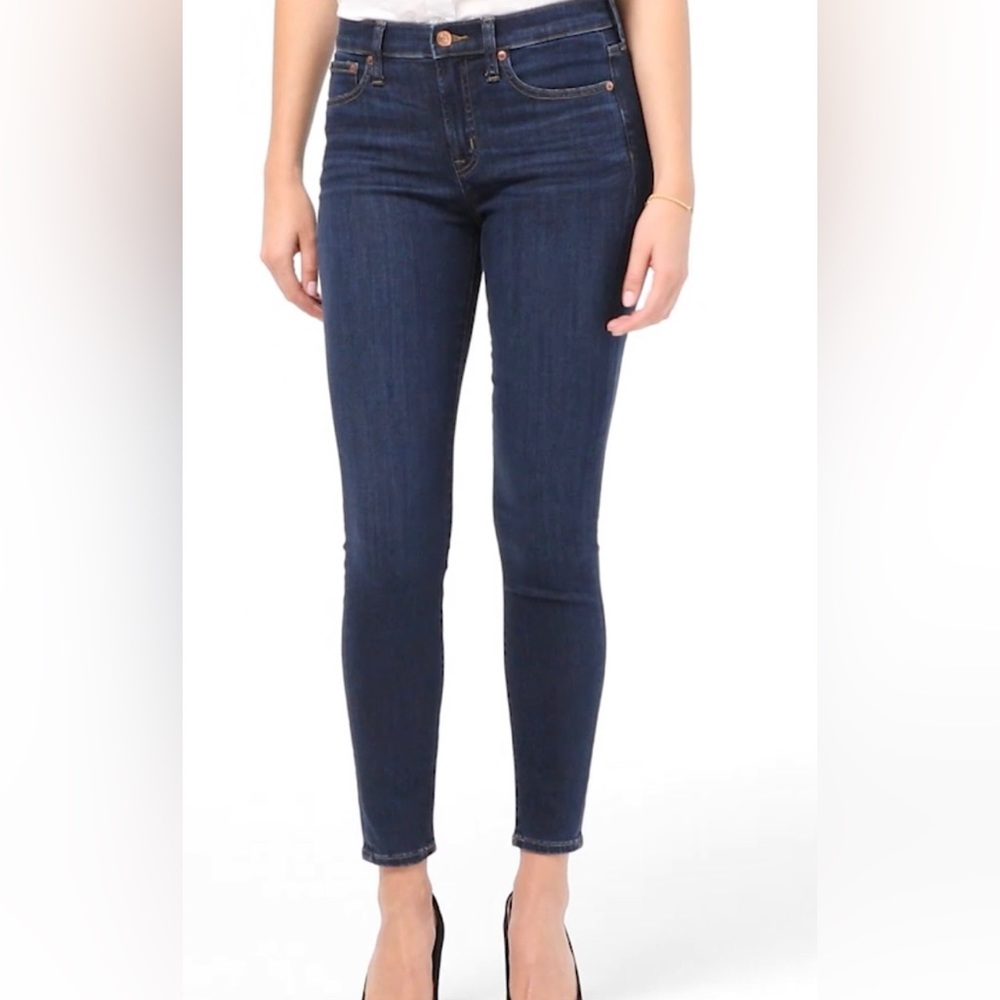 Size 29 J. Crew Toothpick Jeans in Deep Indigo
